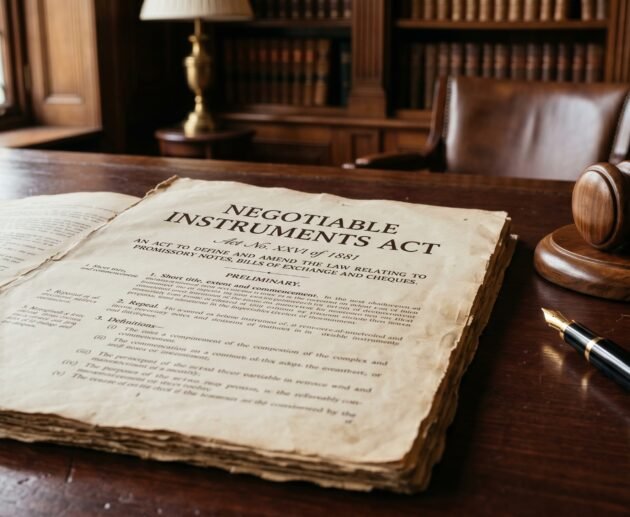 The Negotiable Instruments Act, 1881